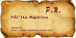 Pálka Magdolna névjegykártya